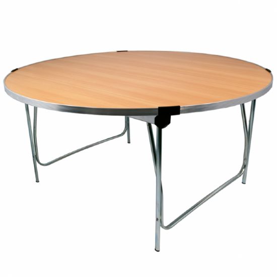 GOPAK Round Folding Table - 5ft Laminate Top
